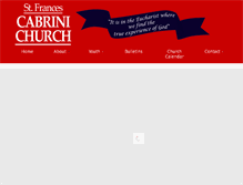 Tablet Screenshot of cabrinichurch.com